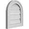 Ekena Millwork Round Top Surface Mount PVC Gable Vent: Functional, w/ 2"W x 1-1/2"P Brickmould Frame, 14"W x 16"H GVPRT14X1602SF - alternate 3